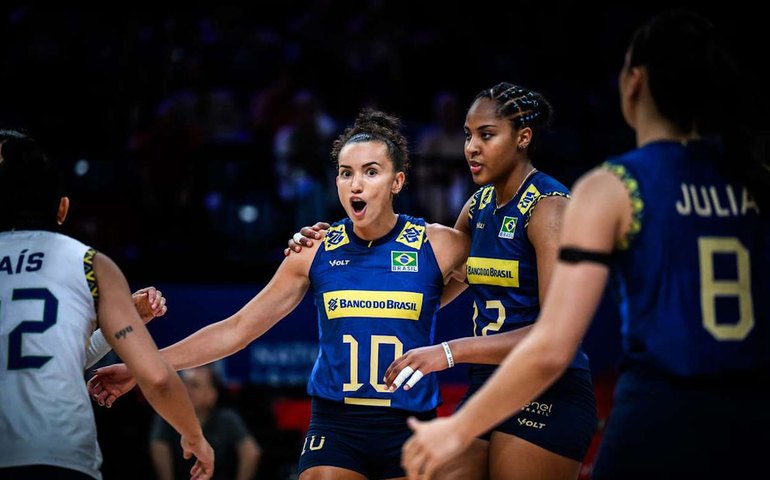Ana Cristina lidera vitória brasileira pela Liga das Nações de vôlei