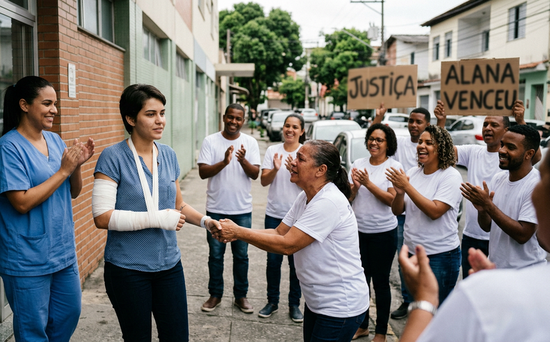 Jovem ferida a facadas em São Gonçalo recebe alta; 'Minha filha venceu essa batalha', diz mãe