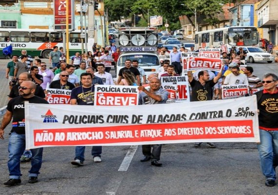 Policiais civis de Alagoas entram em greve nesta sexta-feira