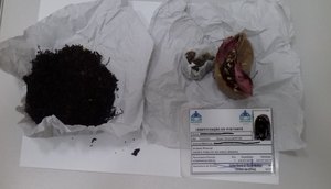 Mulher esconde maconha nas partes íntimas / Foto: Ascom/Sejuc