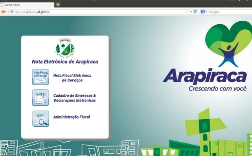 Prefeitura de Arapiraca disponibiliza link para emissão de nota fiscal online