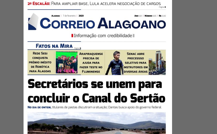 Secretários se unem para concluir o Canal do Sertão