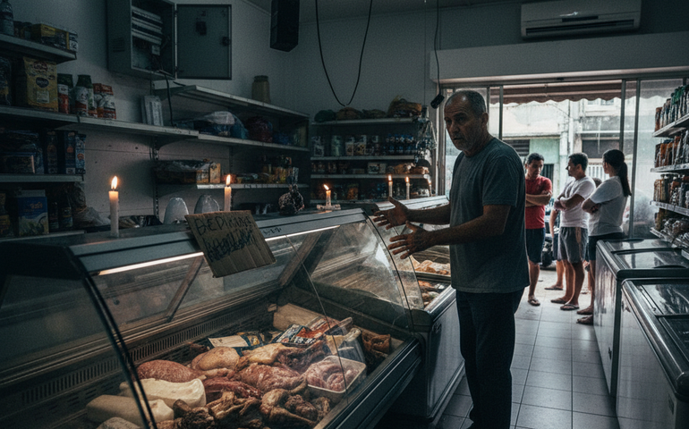 Quedas de luz frequentes em bairros da Zona Norte causam prejuízos a moradores e comerciantes: 'já perdi mais de 100kg de mercadoria'