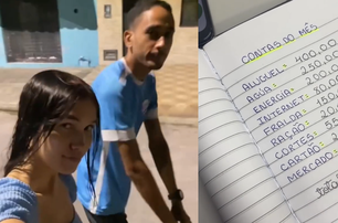 Yasmin Andrade compartilhou as despesas de casa onde vive com marido e filho