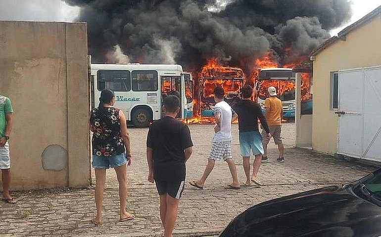Delegado acredita em incêndio acidental o que destruiu nove ônibus em Arapiraca