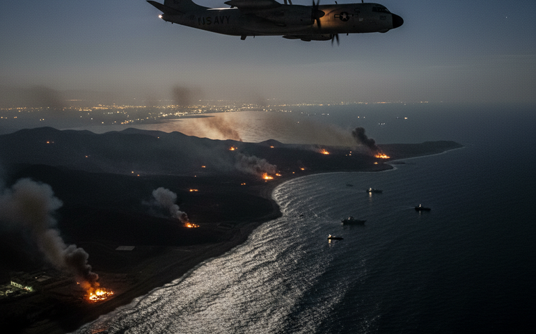 Destaques da noite: Avião da Marinha dos EUA faz voo próximo ao Irã em meio a protestos