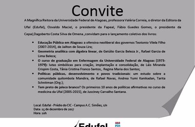 Edufal realiza lançamento coletivo de livros nesta sexta-feira