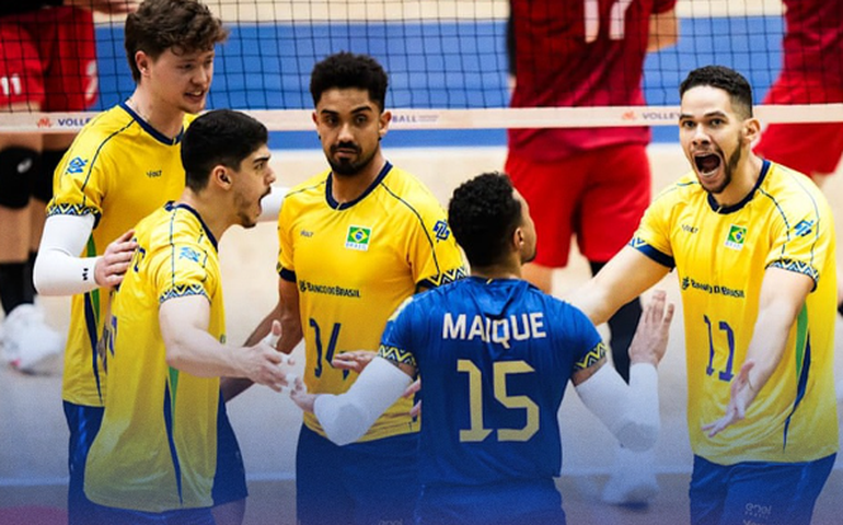 Brasil bate Turquia, vai à 10ª vitória e permanece líder na Liga das Nações masculina de vôlei