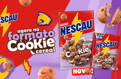 Nescau anuncia o lançamento do primeiro cereal no formato cookie no Brasil