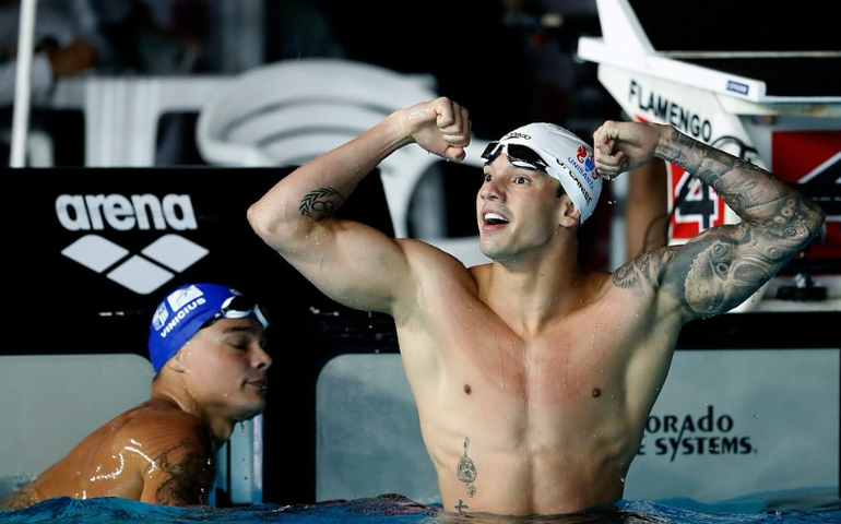 Guilherme Caribé fica em 4º na final dos 100m livre; romeno é campeão mundial