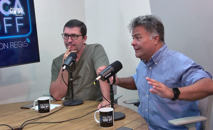 Eudo Freire durante participação no podcast Política Sem Off