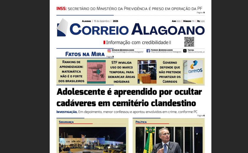 Adolescente é apreendido por ocultar cadáveres em cemitério clandestino