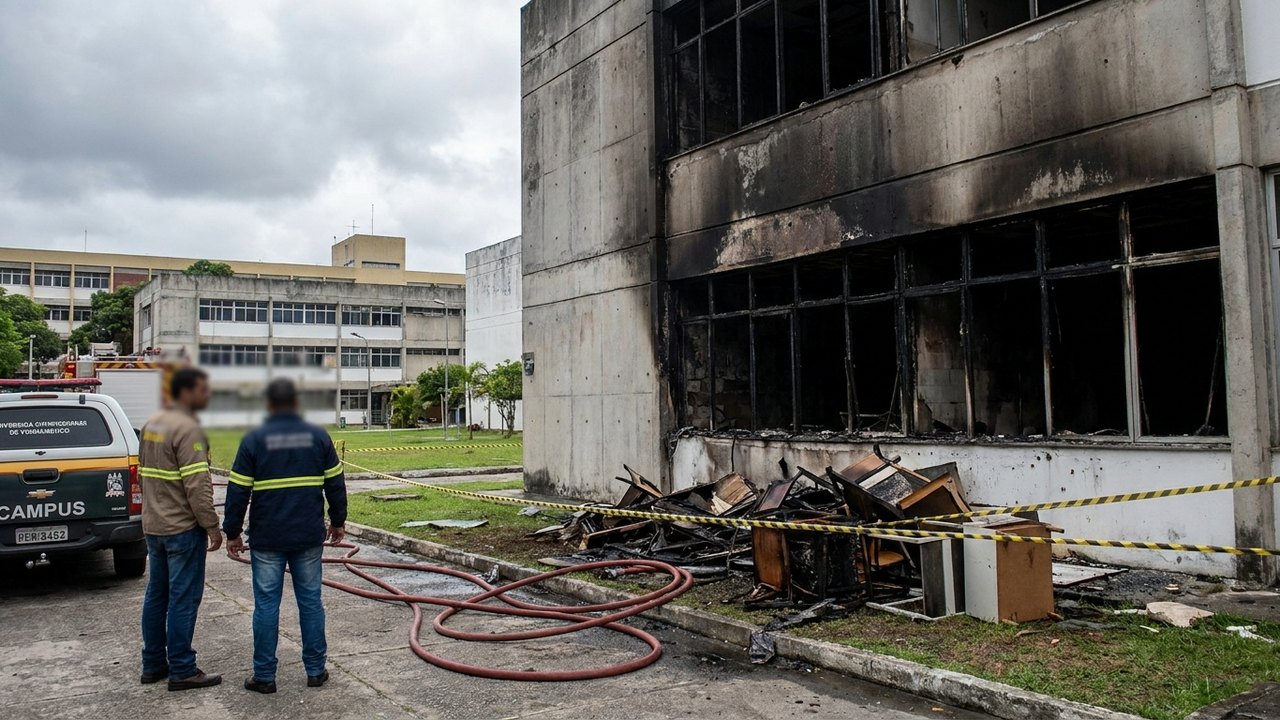 UFPE registra terceiro incêndio em uma semana: o que sabemos e o que falta esclarecer