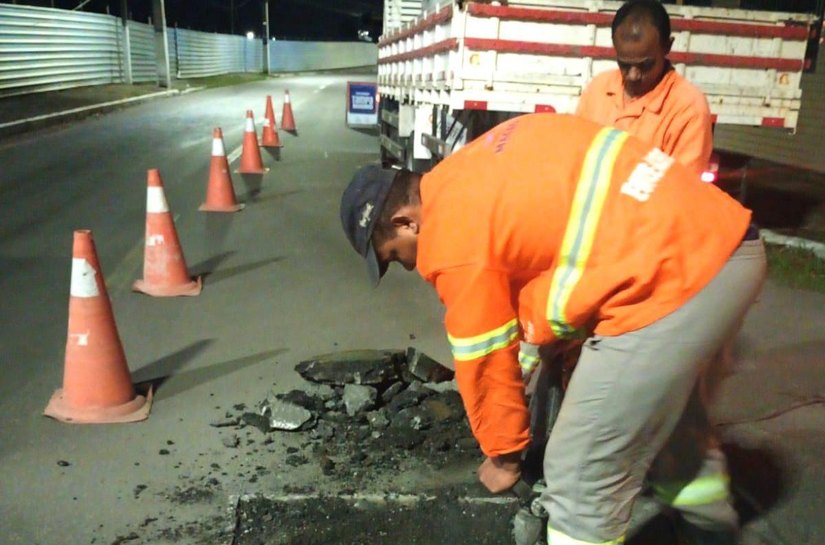 Operação Tampa Bueiro beneficia mais de 100 vias em seis meses de atuação