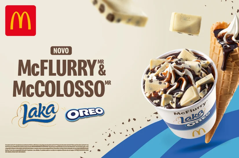 Match de ícones irresistíveis: McFlurry e McColosso Laka Oreo chegam ao McDonald's