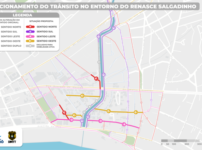 Saiba como fica o funcionamento do trânsito no entorno do Riacho Salgadinho