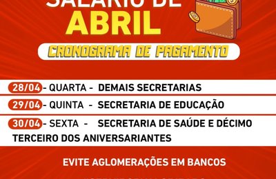 Prefeitura de Penedo inicia pagamento do salário de abril e informa datas para MEI