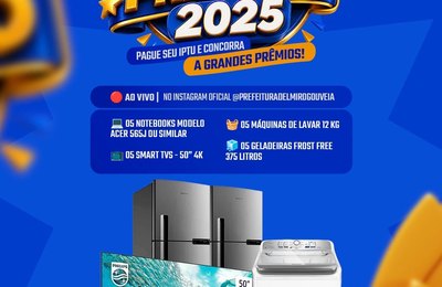 Prefeitura de Delmiro Gouveia realiza sorteio do IPTU Premiado 2025 e divulga lista de ganhadores
