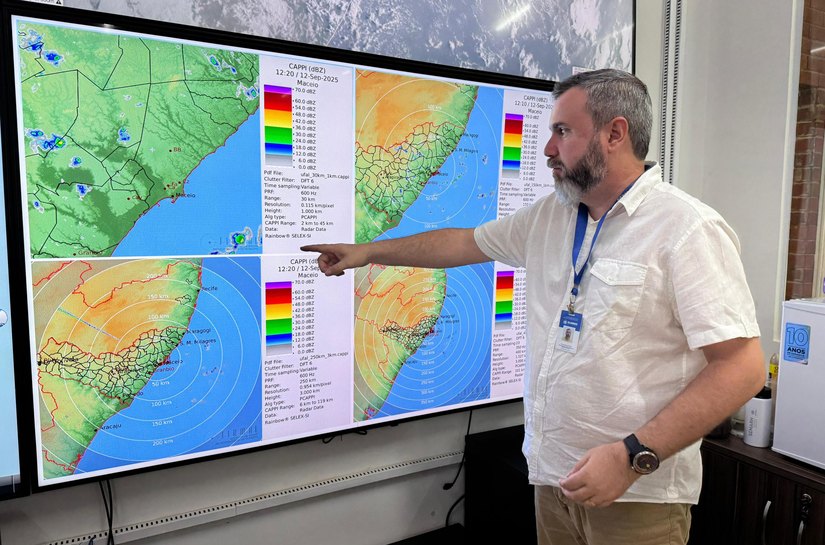 Alerta de chuva intensa tem como alvo 33 municípios de Alagoas