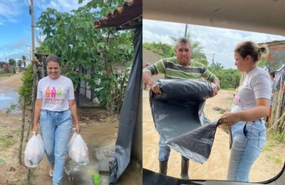 Prefeitura de Piaçabuçu constrói casa e reforma telhados de famílias atingidas pelas chuvas