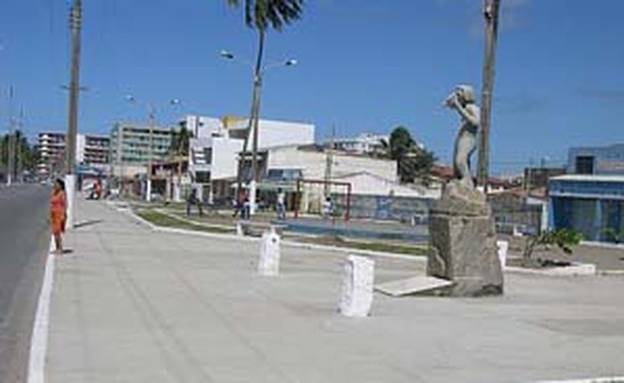 Praça Ganga Zumba, na orla de Cruz das Almas,