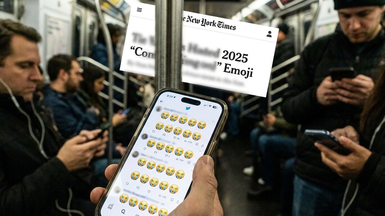 'Chorando muito' é o emoji mais usado de 2025, diz NYT; conheça os múltiplos significados