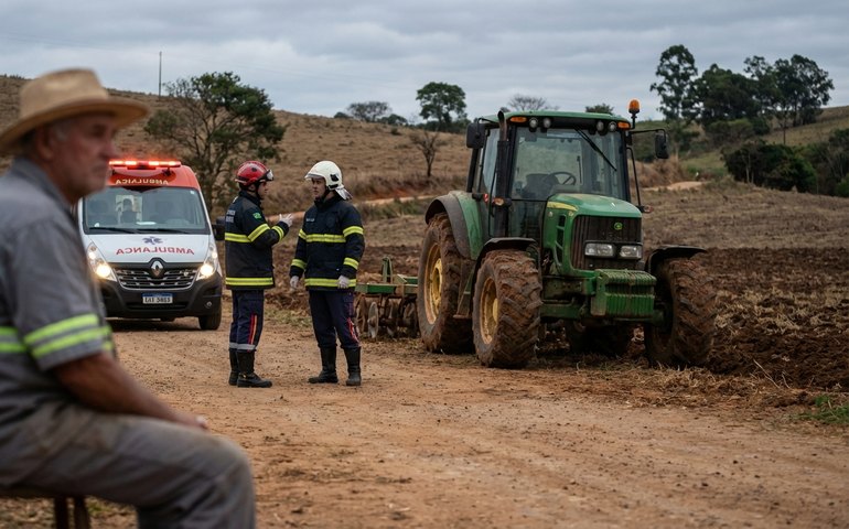 Acidente no campo: idoso de 60 anos é atropelado por máquina agrícola em União dos Palmares
