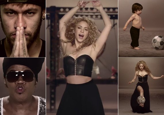 Neymar, Messi e Piqué estão no clipe da música de Shakira para a Copa do Mundo; assista