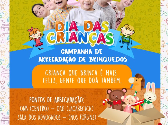 Dia das Crianças: OAB/AL e Caixa de Assistência realizam campanha de doação de brinquedos