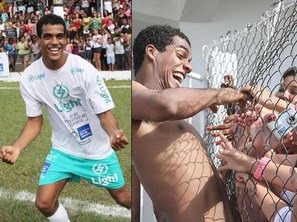 Bom de bola: Marcelo Mello, que faz o goleiro Michael em 'Malhação', foi o artilheiro do jogo e marcou os quatro gols
