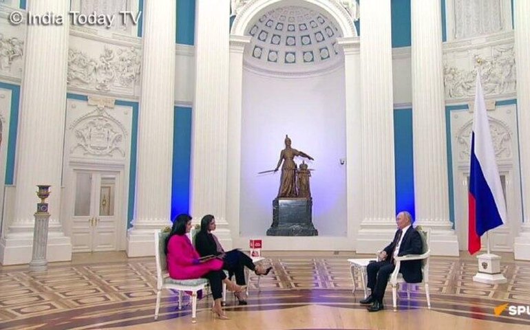 Principais pontos da entrevista de Vladimir Putin ao India Today (parte 1)