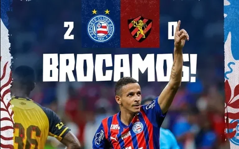 Bahia passa fácil pelo rebaixado Sport e segue na briga pela vaga direta à Libertadores
