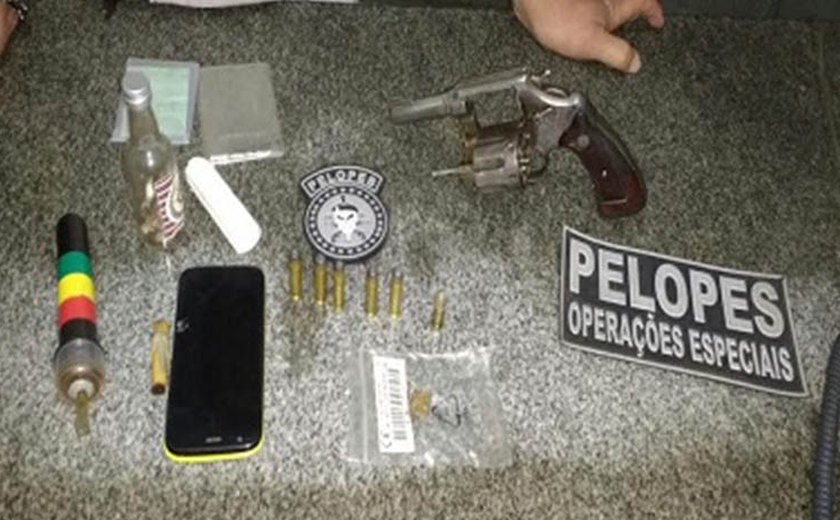 PM cumpre mandado e apreende arma de fogo em residência de União dos Palmares