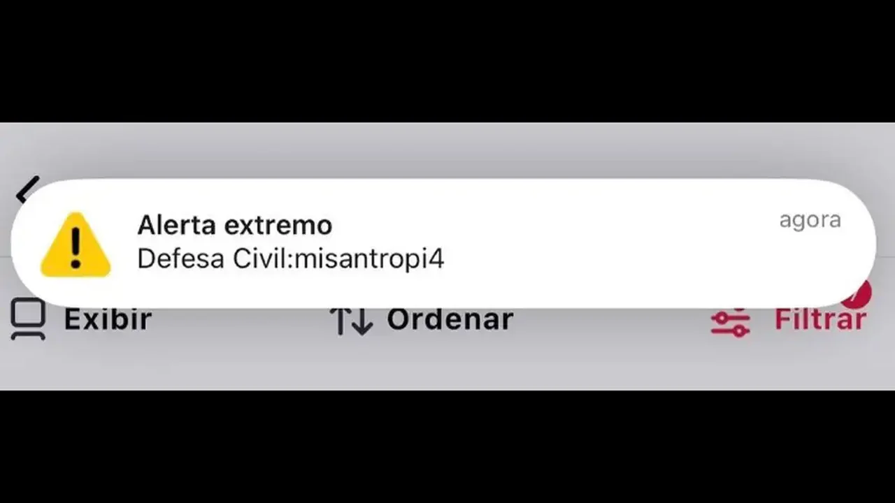 Falso alerta da Defesa Civil atingiu ao menos 30 milhões em sete estados e no DF