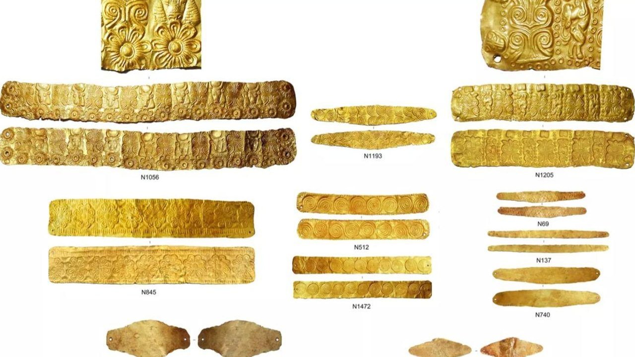 Diademas de ouro de 3.400 anos são encontrados em túmulos da Idade do Bronze no Chipre