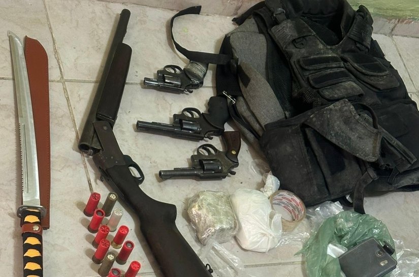 Operação conjunta apreende quatro armas em Girau do Ponciano