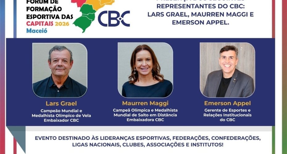 Maceió recebe fórum esportivo com campeões olímpicos e grandes nomes do esporte brasileiro