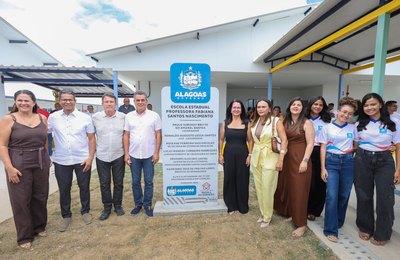 Governo de Alagoas inaugura 26ª Escola do Coração com investimento de R$ 12,5 milhões em Branquinha