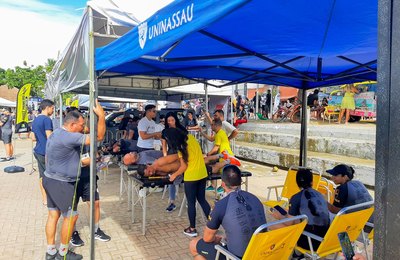 Serviços fisioterapêuticos foram ofertados na 3ª Corrida do Batalhão de Rotam