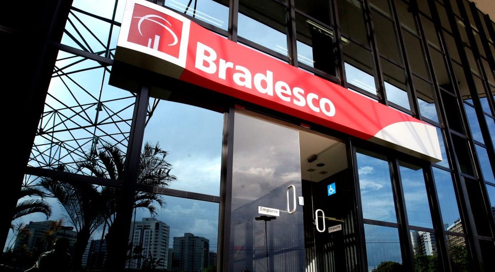 Fachada do banco Bradesco. Fonte: Imagem ilustrativa