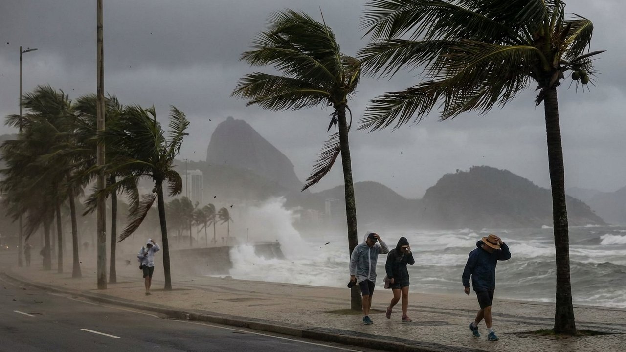 Vendaval à vista: com previsão de rajadas de até 76 km/h, Rio entra em Estágio 2