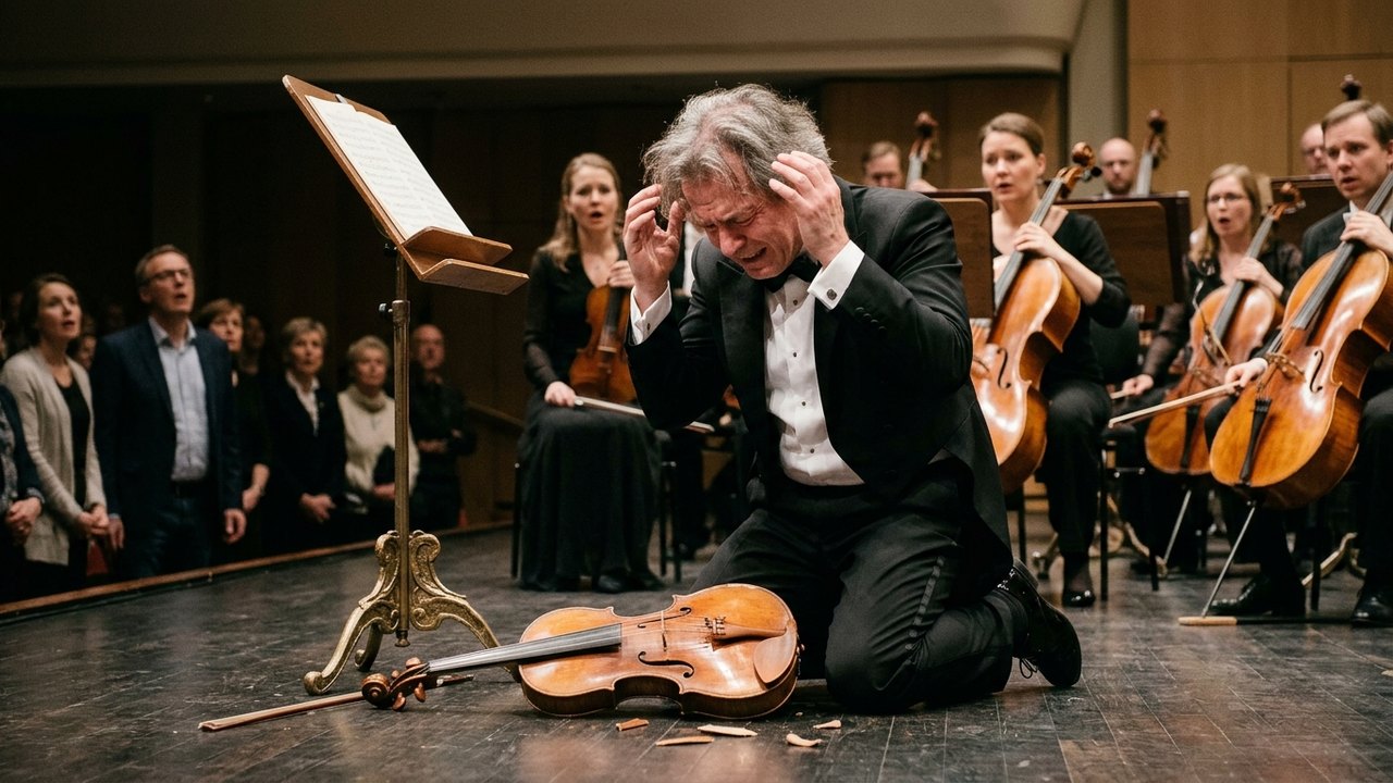 Maestro derruba violino de R$ 5 milhões durante concerto na Finlândia e interrompe apresentação