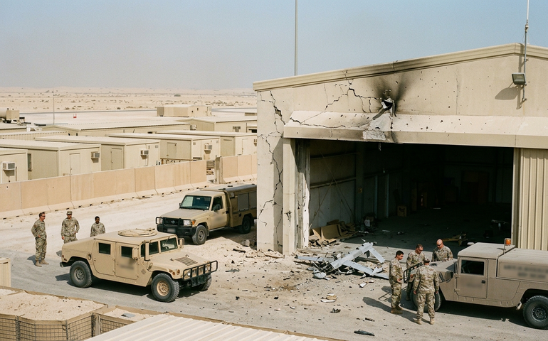 Drone iraniano atinge base militar dos EUA e Bahrein em Sakhir