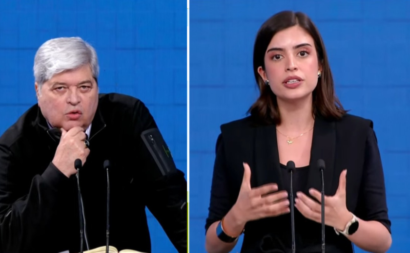 Datena e Tabata fazem dobradinha em debate e criticam corrupção na saúde