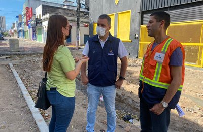 Obras de requalificação do Centro serão retomadas nesta terça-feira