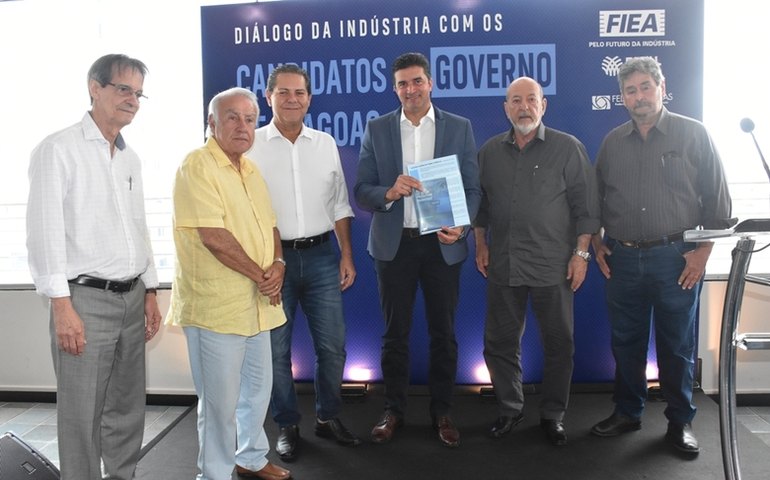 Ouvindo Rui Palmeira, setor produtivo encerra série de encontros com candidatos ao governo