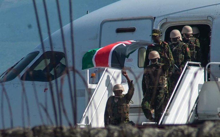Primeiro contingente da polícia queniana chega ao Haiti para missão de segurança