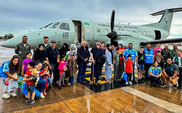 Grupo de repatriados da Faixa de Gaza chega a Campinas