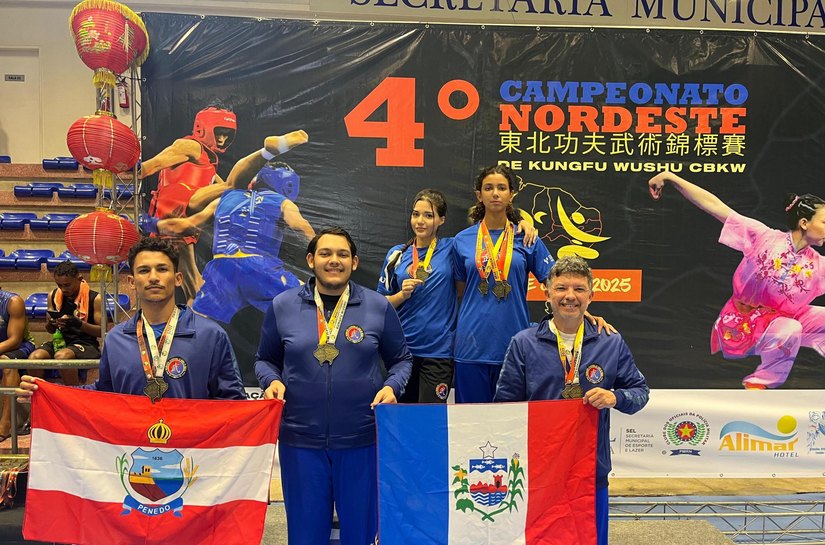 Caminhos do Esporte: delegação alagoana de Kung Fu conquista 42 medalhas em regional da modalidade