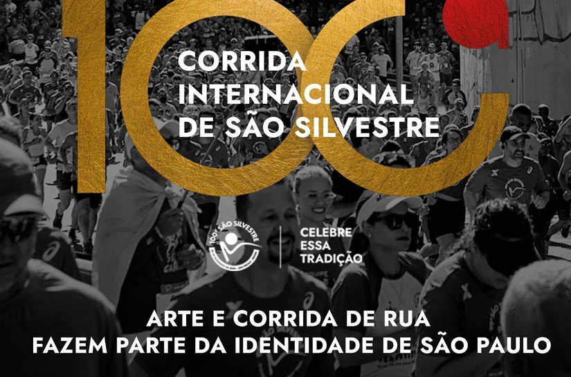 São Silvestre une arte e esporte em edição comemorativa,